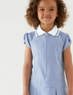 M&S Collection Dresses Girls' Gingham Pleated School Dress (2-14 Yrs) 50 M&S Collection Dresses Girls' Gingham Pleated School Dress (2-14 Yrs) -Cheap School Uniform Store SD 04 T76 6477 O4 X EC 1