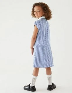 M&S Collection Dresses Girls' Gingham Pleated School Dress (2-14 Yrs) 51 M&S Collection Dresses Girls' Gingham Pleated School Dress (2-14 Yrs) -Cheap School Uniform Store SD 04 T76 6477 O4 X EC 2