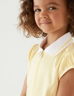 M&S Collection Dresses Girls' Gingham Pleated School Dress (2-14 Yrs) 55 M&S Collection Dresses Girls' Gingham Pleated School Dress (2-14 Yrs) -Cheap School Uniform Store SD 04 T76 6477 R0 X EC 1