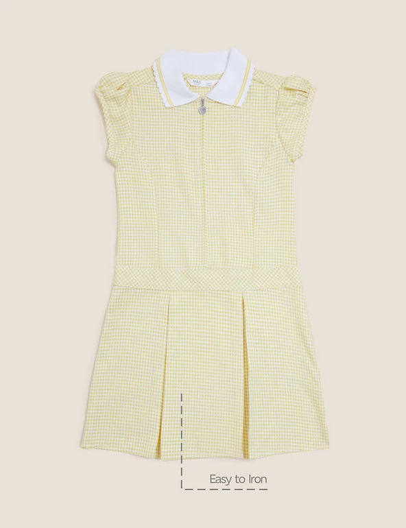 M&S Collection Dresses Girls' Gingham Pleated School Dress (2-14 Yrs) 14 M&S Collection Dresses Girls' Gingham Pleated School Dress (2-14 Yrs) - Image 12