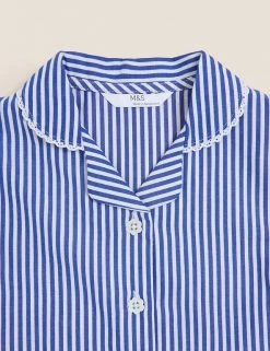 M&S Collection Dresses Girls' Pure Cotton Striped School Dress (2-14 Yrs) -Cheap School Uniform Store SD 04 T76 6480 F0 X EC 3