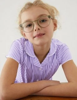 M&S Collection Dresses Girls' Pure Cotton Striped School Dress (2-14 Yrs) -Cheap School Uniform Store SD 04 T76 6480 G0 X EC 1