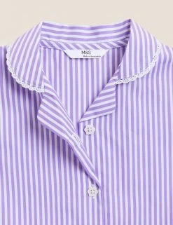 M&S Collection Dresses Girls' Pure Cotton Striped School Dress (2-14 Yrs) -Cheap School Uniform Store SD 04 T76 6480 G0 X EC 3