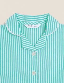 M&S Collection Dresses Girls' Pure Cotton Striped School Dress (2-14 Yrs) -Cheap School Uniform Store SD 04 T76 6480 J0 X EC 3