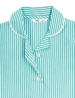 M&S Collection Dresses Girls' Pure Cotton Striped School Dress (2-14 Yrs) -Cheap School Uniform Store SD 04 T76 6480 J0 X EC 4