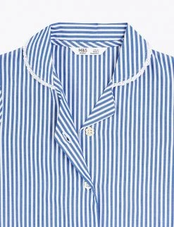 M&S Collection Dresses Girls' Pure Cotton Striped School Dress (2-14 Yrs) -Cheap School Uniform Store SD 04 T76 6480 O4 X EC 4