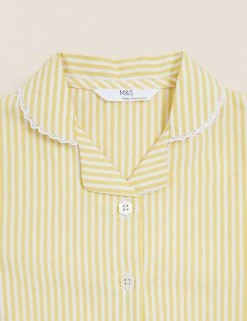 M&S Collection Dresses Girls' Pure Cotton Striped School Dress (2-14 Yrs) -Cheap School Uniform Store SD 04 T76 6480 R0 X EC 3