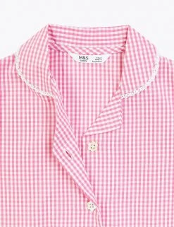 M&S Collection Dresses Girls' Pure Cotton Gingham School Dress (2-14 Yrs) -Cheap School Uniform Store SD 04 T76 6481 A0 X EC 4