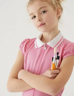 Dresses Girls' Gingham Pleated Zip School Playsuit (2-14 Yrs) 24 Dresses Girls' Gingham Pleated Zip School Playsuit (2-14 Yrs) -Cheap School Uniform Store SD 04 T76 6482 A0 X EC 1