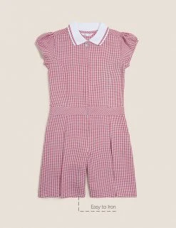 Dresses Girls' Gingham Pleated Zip School Playsuit (2-14 Yrs) 18 Dresses Girls' Gingham Pleated Zip School Playsuit (2-14 Yrs) -Cheap School Uniform Store SD 04 T76 6482 B0 X EC 90