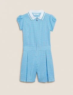 Dresses Girls' Gingham Pleated Zip School Playsuit (2-14 Yrs) 8 Dresses Girls' Gingham Pleated Zip School Playsuit (2-14 Yrs) -Cheap School Uniform Store SD 04 T76 6482 E1 X EC 90