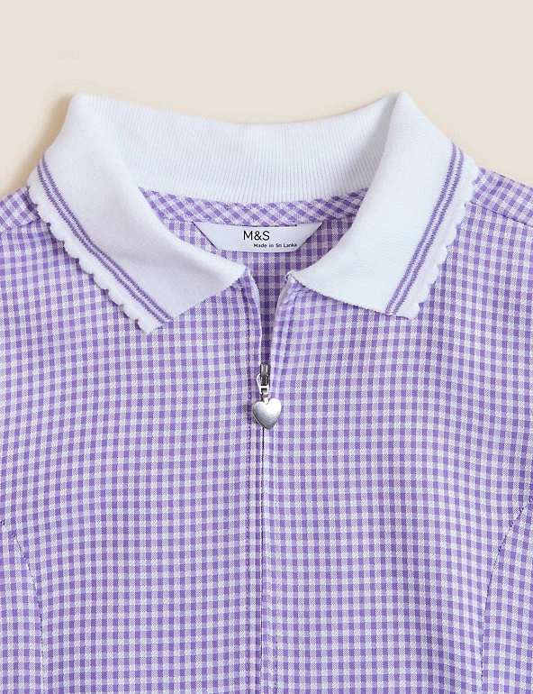 Girls' Gingham Pleated Zip School Playsuit (2-14 Yrs) Dresses Girls' Gingham Pleated Zip School Playsuit (2-14 Yrs) -Cheap School Uniform Store SD 04 T76 6482 G0 X EC 5