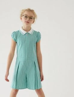 Dresses Girls' Gingham Pleated Zip School Playsuit (2-14 Yrs) 35 Dresses Girls' Gingham Pleated Zip School Playsuit (2-14 Yrs) -Cheap School Uniform Store SD 04 T76 6482 J0 X EC 0