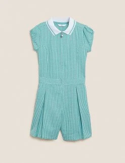 Dresses Girls' Gingham Pleated Zip School Playsuit (2-14 Yrs) 36 Dresses Girls' Gingham Pleated Zip School Playsuit (2-14 Yrs) -Cheap School Uniform Store SD 04 T76 6482 J0 X EC 90