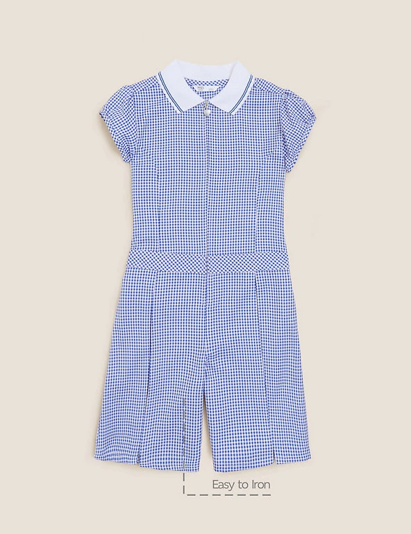 Girls' Gingham Pleated Zip School Playsuit (2-14 Yrs) Dresses Girls' Gingham Pleated Zip School Playsuit (2-14 Yrs) -Cheap School Uniform Store SD 04 T76 6482 O4 X EC 90