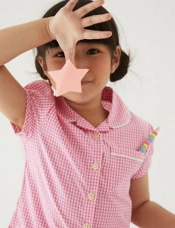 M&S Collection 2pk Girls' Cotton Gingham School Dresses (2-14 Yrs) -Cheap School Uniform Store SD 04 T76 6487 A0 X EC 1
