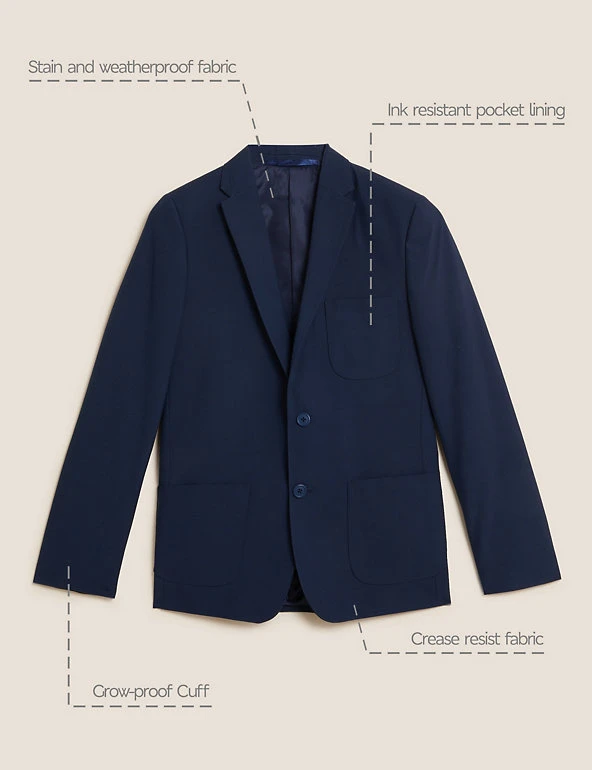 Boys' School Blazer (9-16 Yrs) M&S Collection Blazers Boys' School Blazer (9-16 Yrs) -Cheap School Uniform Store SD 04 T76 7028 F0 X EC 90