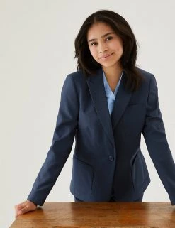 M&S Collection Blazers Girls' Slim Fit School Blazer (9-16 Yrs) 18 M&S Collection Blazers Girls' Slim Fit School Blazer (9-16 Yrs) -Cheap School Uniform Store SD 04 T76 7523 F0 X EC 0