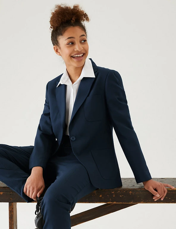 Girls' Slim Fit Blazer M&S Collection Blazers Girls' Slim Fit Blazer -Cheap School Uniform Store SD 04 T76 7530 F0 X EC 0
