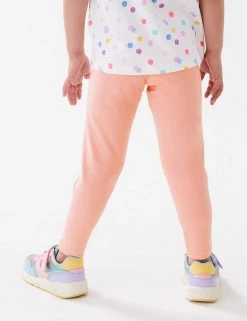 M&S Collection Cotton Rich Plain Leggings (2-7 Yrs) -Cheap School Uniform Store SD 04 T77 4528B A0 X EC 2