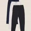 M&S Collection 3pk Cotton Rich Joggers (6-16 Yrs) -Cheap School Uniform Store SD 04 T87 2000I ZZ X EC 0