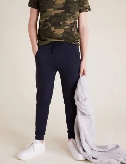 M&S Collection 2pk Cotton Rich Joggers (6-16 Yrs) -Cheap School Uniform Store SD 04 T87 3407I ZZ X EC 1