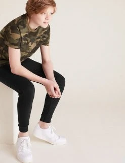 M&S Collection 2pk Cotton Rich Joggers (6-16 Yrs) -Cheap School Uniform Store SD 04 T87 3407I ZZ X EC 2