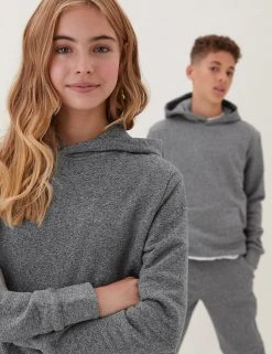 M&S Collection Jumpers Unisex Cotton Rich Hooded Sweatshirt (6-16 Yrs) 7 M&S Collection Jumpers Unisex Cotton Rich Hooded Sweatshirt (6-16 Yrs) -Cheap School Uniform Store SD 04 T87 4112B VP X EC 0