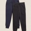 M&S Collection 2pk Cotton Rich Joggers (2-7 Yrs) 1 M&S Collection 2pk Cotton Rich Joggers (2-7 Yrs) -Cheap School Uniform Store SD 04 T88 2813I F4 X EC 0