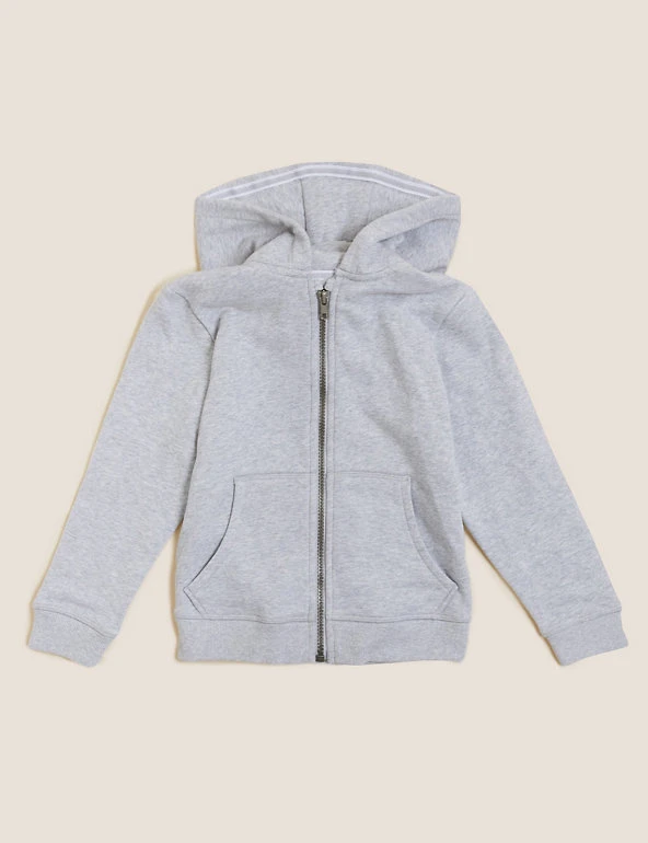 Cotton Rich Plain Hoodie (2-7 Yrs) M&S Collection Jumpers Cotton Rich Plain Hoodie (2-7 Yrs) -Cheap School Uniform Store SD 04 T88 4500B T0 X EC 90