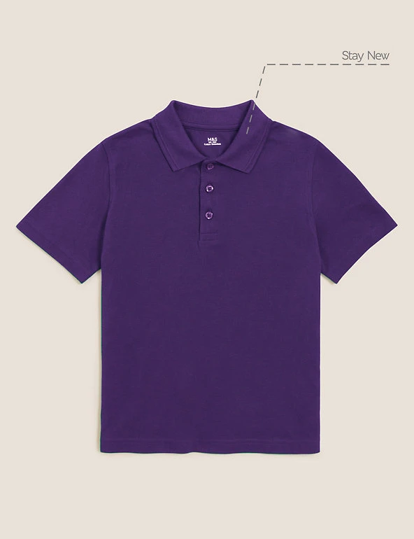 Unisex Pure Cotton Polo Shirt (2-16 Yrs) M&S Collection Polo-shirts Unisex Pure Cotton Polo Shirt (2-16 Yrs) -Cheap School Uniform Store SD 04 T93 1782 D0 X EC 90