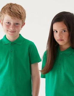 M&S Collection Polo-shirts Unisex Pure Cotton Polo Shirt (2-16 Yrs) 50 M&S Collection Polo-shirts Unisex Pure Cotton Polo Shirt (2-16 Yrs) -Cheap School Uniform Store SD 04 T93 1782 KF X EC 0