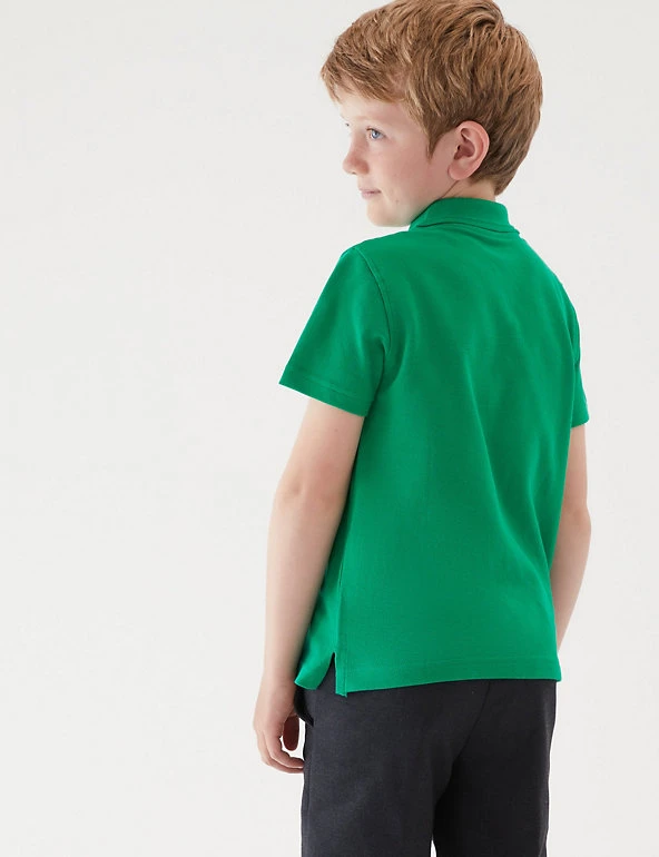 Unisex Pure Cotton Polo Shirt (2-16 Yrs) M&S Collection Polo-shirts Unisex Pure Cotton Polo Shirt (2-16 Yrs) -Cheap School Uniform Store SD 04 T93 1782 KF X EC 3