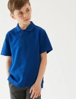 M&S Collection Polo-shirts Unisex Pure Cotton Polo Shirt (2-16 Yrs) 29 M&S Collection Polo-shirts Unisex Pure Cotton Polo Shirt (2-16 Yrs) -Cheap School Uniform Store SD 04 T93 1782 RA X EC 2