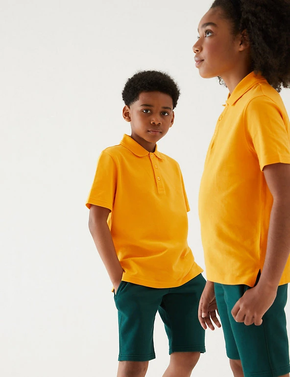 Unisex Pure Cotton Polo Shirt (2-16 Yrs) M&S Collection Polo-shirts Unisex Pure Cotton Polo Shirt (2-16 Yrs) -Cheap School Uniform Store SD 04 T93 1782 S0 X EC 0