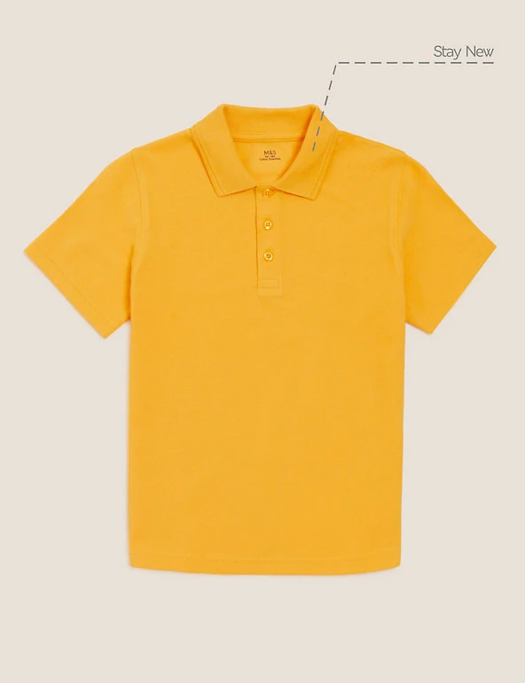 Unisex Pure Cotton Polo Shirt (2-16 Yrs) M&S Collection Polo-shirts Unisex Pure Cotton Polo Shirt (2-16 Yrs) -Cheap School Uniform Store SD 04 T93 1782 S0 X EC 90
