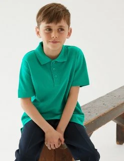 M&S Collection Polo-shirts Unisex Pure Cotton Polo Shirt (2-16 Yrs) 46 M&S Collection Polo-shirts Unisex Pure Cotton Polo Shirt (2-16 Yrs) -Cheap School Uniform Store SD 04 T93 1782 XS X EC 1