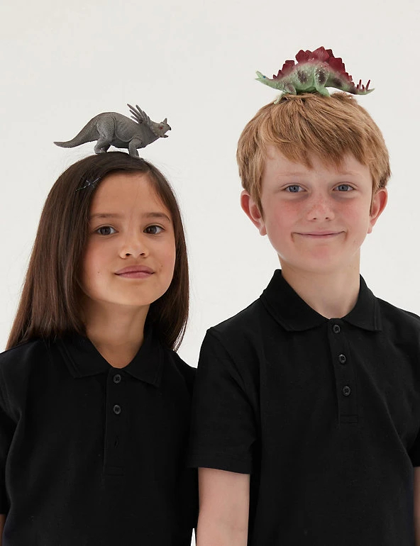 Unisex Pure Cotton Polo Shirt (2-16 Yrs) M&S Collection Polo-shirts Unisex Pure Cotton Polo Shirt (2-16 Yrs) -Cheap School Uniform Store SD 04 T93 1782 Y0 X EC 0