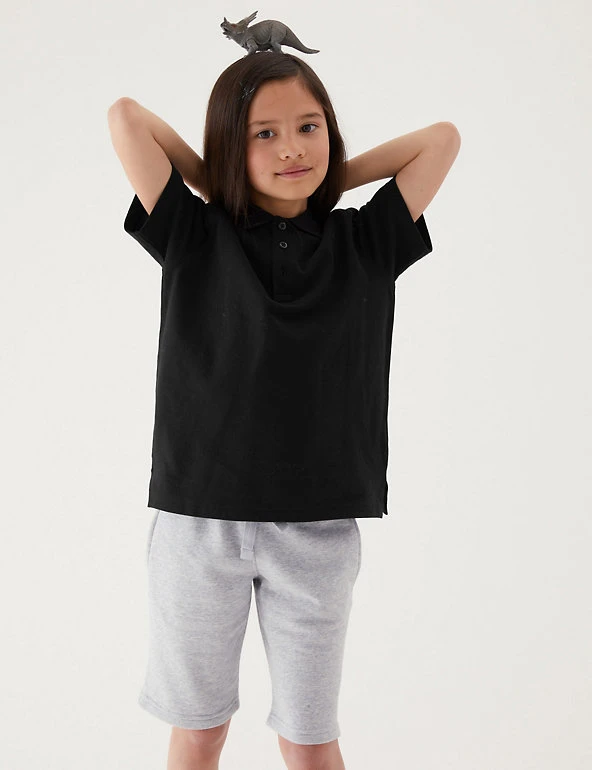Unisex Pure Cotton Polo Shirt (2-16 Yrs) M&S Collection Polo-shirts Unisex Pure Cotton Polo Shirt (2-16 Yrs) -Cheap School Uniform Store SD 04 T93 1782 Y0 X EC 1