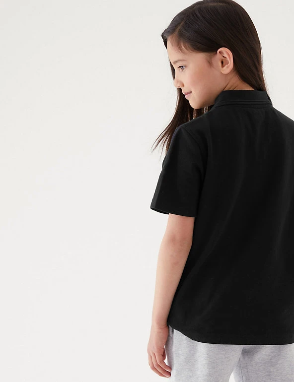 Unisex Pure Cotton Polo Shirt (2-16 Yrs) M&S Collection Polo-shirts Unisex Pure Cotton Polo Shirt (2-16 Yrs) -Cheap School Uniform Store SD 04 T93 1782 Y0 X EC 3
