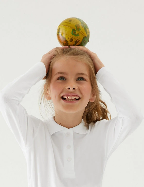 School Girls' Pure Cotton Polo Shirt (2-18 Yrs) M&S Collection Offers School Girls' Pure Cotton Polo Shirt (2-18 Yrs) -Cheap School Uniform Store SD 04 T93 1784 Z0 X EC 0