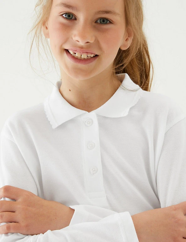 School Girls' Pure Cotton Polo Shirt (2-18 Yrs) M&S Collection Offers School Girls' Pure Cotton Polo Shirt (2-18 Yrs) -Cheap School Uniform Store SD 04 T93 1784 Z0 X EC 2