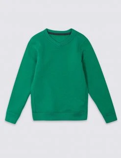 M&S Collection Jumpers Unisex V Neck Sweatshirt (2-16 Yrs) 9 M&S Collection Jumpers Unisex V Neck Sweatshirt (2-16 Yrs) -Cheap School Uniform Store SD 04 T93 1811 KF X EC 90