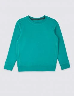 M&S Collection PE Kit Unisex Crew Neck Sweatshirt (2-16 Yrs)