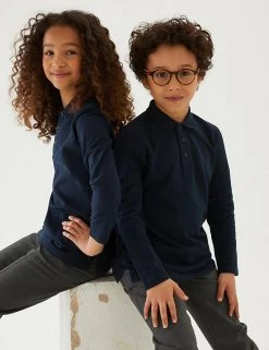 Polo-shirts Unisex Long Sleeve Polo Shirt (2-16 Yrs) -Cheap School Uniform Store SD 04 T93 2081 F3 X EC 0