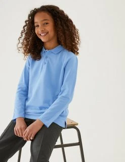 Polo-shirts Unisex Long Sleeve Polo Shirt (2-16 Yrs) -Cheap School Uniform Store SD 04 T93 2081 QE X EC 1