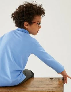 Polo-shirts Unisex Long Sleeve Polo Shirt (2-16 Yrs) -Cheap School Uniform Store SD 04 T93 2081 QE X EC 4