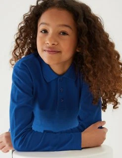 Polo-shirts Unisex Long Sleeve Polo Shirt (2-16 Yrs) -Cheap School Uniform Store SD 04 T93 2081 RA X EC 2