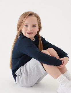 M&S Collection Jumpers Cotton Unisex V-Neck Sweatshirt (2-16 Yrs) -Cheap School Uniform Store SD 04 T93 2275 F3 X EC 2