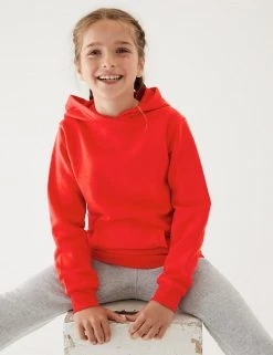 M&S Collection Jumpers Unisex Cotton Hooded Sweatshirt (2-18 Yrs) -Cheap School Uniform Store SD 04 T93 2276 B0 X EC 2